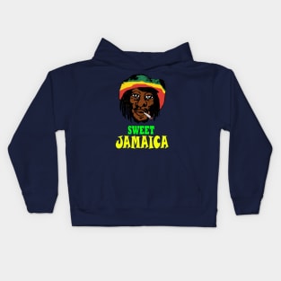 Sweet Jamaica, Good Vibes, Rasta Kids Hoodie